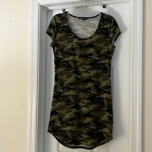 Women’s camouflage tshirt dress